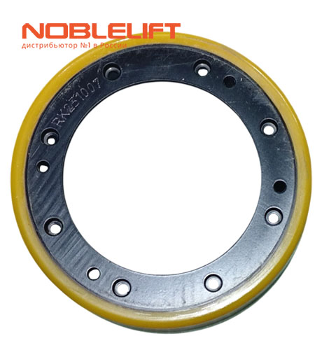 Купить 961004000009 - ведущее колесо для самоходных электротележек Noblelift серий PTE, PWB, PSE, SWB, в частности для PTE15N, для электроштабелеров PSE12B, PSE12N, PSE12BD, PSE12ND, PSE12BM, PSE12NM, PSE12NSC, PSE12BSL, PSE12NSL. Вес 3,4 кг.