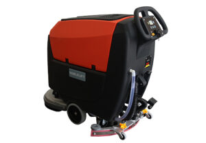 Купить поломойку - малоразмерная самоходная аккумуляторная поломоечная машина ND530 Noblelift для мойки полов производственных помещений, складов, теплых паркингов. Доставка по России, лизинг