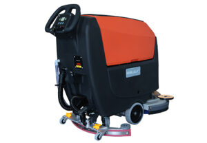 Купить поломойку - малоразмерная самоходная аккумуляторная поломоечная машина ND530 Noblelift для мойки полов производственных помещений, складов, теплых паркингов. Доставка по России, лизинг