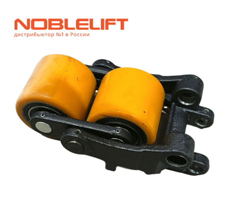 Купить 509998510004 - каретка нагрузочных роликов в сборе с вилкой для самоходных электрических тележек Noblelift PTE15Q, PTE20Q, PTE20QB, PTE15Q2A, PTE15Q2BSC, EPT15G, PTE15QB, PTE15Q3B, PTE15Q2ASC, PTE20Q2ASC, PTE20Q2B, PTE20Q2BSC, PTE20QA, PTE20Q2A, EPT20RC, EPT15Q, PTE15QA, EPT20Q, PTE15Q2B. Вес 3,96 кг.