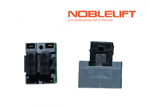 Купить 920100400004 - держатель предохранителя BD-2x10A для ричтраков Noblelift RT16Li, RT16G, RT20G, RT16P, RT20P, RT16B, RT20B, RT20ProH, OPX15, RT16C, самоходных штабелеров PSE15CW, PSE20CW. Вес 0,04 кг.
