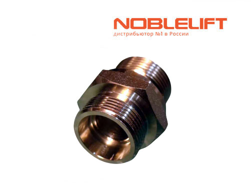 Купить 950400300016 - фитинг прямой 18-G3/4-M26x1.5-24° для складской техники Noblelift - ричтраков RT16Li, RT16G, RT20G, RT16P, RT20P, RT16C, RT20ProH, RT15SP, RT20SP, RT15DP, OPX15, для электрических погрузчиков CBT15, CBT18.