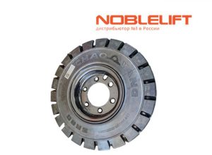 Купить 255013010011 - ведущее колесо цельнолитое 23x9-10 в сборе для электрических погрузчиков Noblelift FE4P20N, FE4P25N, FE4P30N, FE4P35N.
