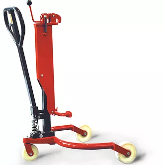 Гидравлические тележки (рохли) DP25 для перевозки бочек от дистрибьютора Noblelift купить. Универсальная тележка бочкокат для перевозки металлических и пластиковых бочек. Можно купить в лизинг, доставка по Москве, регионам. Российский дистрибьютор Noblelift