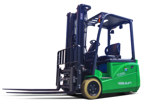Электропогрузчики FE3D16C, FE3D18C 3-х опорные от официального дистрибьютора Noblelift. Купить китайский 3-х опорный вилочный электрический погрузчик Noblelift FE3D16C, FE3D18C грузоподъемностью 1600 кг, 1800 кг; маневренный, широкий выбор мачт