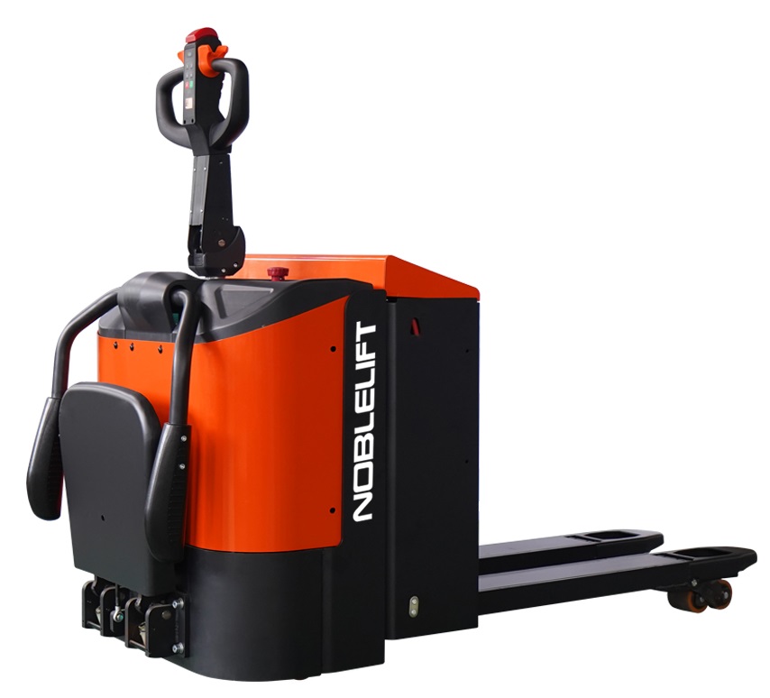 Самоходные тележки (электротележки) PTE20-C от официального дистрибьютора Noblelift купить. Самоходная электрическая тележка эконом-класса грузоподъемностью 2000 кг с откидной платформой и зищитными поручнями. АС-двигатель хода (горизонтальный)