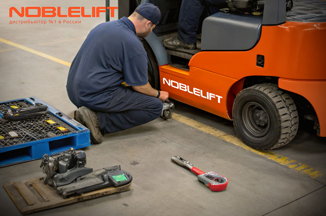 Техническое обслуживание шин погрузчиков